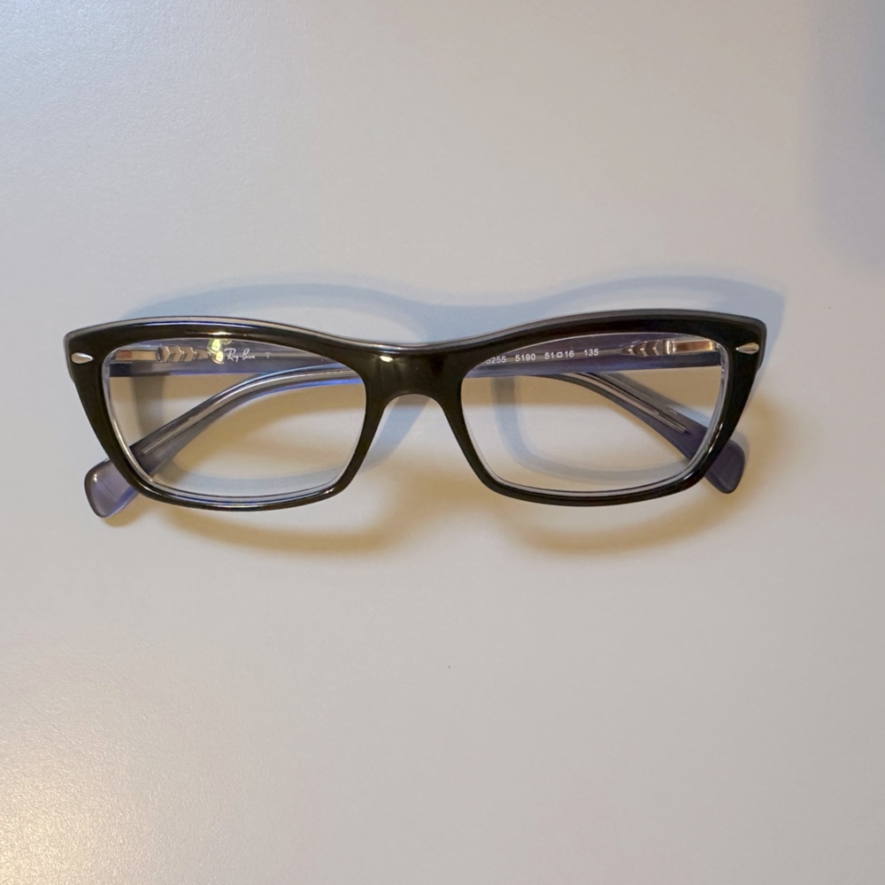 Ray-Ban RB 5255 5190 Eyeglasses Blue Frame 51 16 135 Like New Light Distance